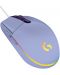 Гейминг мишка Logitech - G102 Lightsync, оптична, RGB, лилава - 1t