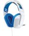 Гейминг слушалки Logitech - G335, бели/сини - 3t