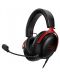 Гейминг слушалки HyperX - Cloud III, черни/червени - 1t