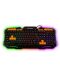 Гейминг клавиатура Roxpower - G-8100 Gaming LED, черна - 1t