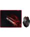 Гейминг комплект A4tech - Bloody V7M + B071, черен/червен - 1t