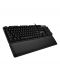 Механична клавиатура Logitech - G513 Carbon, GX Brown, RGB, черна - 1t