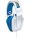 Гейминг слушалки Logitech - G335, бели/сини - 2t