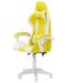 Гейминг стол Carmen - 6311, бял/жълт - 3t