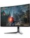 Гейминг монитор Dell - Alienware AW3225QF, 31.6'', 240Hz, 0.03 ms, OLED, Curved - 4t