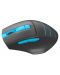 Гейминг мишка A4tech - Fstyler FG30S, оптична, безжична, черна/синя - 4t