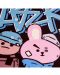 Гейминг подложка за мишка Grupo Erik - BT21, XXL, мека, черна - 5t