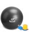 Гимнастическа топка Armageddon Sports - с помпа, 65 cm, сива - 1t