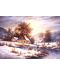 Пъзел Grafika от 1000 части - Кехлибарено зимно небе, Денис Люън - 1t