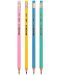 Графитен молив с гума Deli Comiko - EC011-2B, 2B, асортимент - 2t