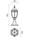 Градинска лампа Smarter - Sevilla 9606, IP44, E27, 1x42W, антично черен - 2t