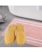 Хавлиени чехли PNG - Жълти, универсален размер, 100% памук - 2t