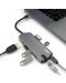 USB хъб Next One - Pro Multiport, 8 порта, USB-C, сив - 2t
