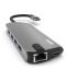 USB хъб Next One - Pro Multiport, 8 порта, USB-C, сив - 7t