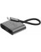 Хъб LINQ - 8915, 4 в 1, USB-C/HDMI, USB-C, USB-A, VGA, сив - 4t