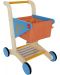 Дървена детска количка за пазаруване - 1t