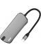USB хъб Next One - Pro Multiport, 8 порта, USB-C, сив - 3t