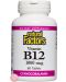 Vitamin B12 Cyanocobalamin, 1000 mcg, 60 таблетки, Natural Factors - 1t