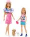 Игрален комплект Barbie - Барби и Стейси с кученца и аксесоари - 1t