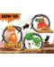 Игрален комплект Felyx Toys - Дино яйце със слайм и динозавър с пръстен, асортимент - 3t