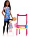 Игрален комплект Barbie - Барби учител по рисуване, брюнетка - 2t