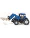 Метална количка Siku Agriculture - Трактор New Holland, за пренасяне на палети - 1t