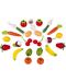 Игрален комплект Janod - Кошница с плодове и зеленчуци, 24 броя - 2t