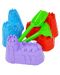 Играчки за пясък Marioinex - Гребло, лопатка и формички - 4t