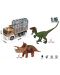 Игрален комплект Raya Toys - Камион с динозаври, с музика и светлини, 1:16 - 3t