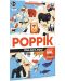 Игрален комплект Poppik - Животните по света, плакат със стикери - 1t