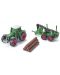 Метална играчка Siku Super - Трактор с ремарке за горското стопанство - 3t