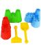 Играчки за пясък Marioinex - Гребло, лопатка и формички - 3t