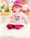 Интерактивна кукла Bayer First Words Baby - Розова рокля с мишле, 38 cm - 2t