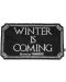 Изтривалка за врата SD Toys Television: Game of Thrones - Winter Is Coming, 43 x 72 cm - 1t