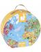Детски гигантски пъзел Janod - Карта на света, в куфар - 1t