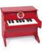 Дървена играчка Janod Confetti - Пиано, червено - 1t