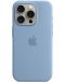 Калъф Apple - Silicone MagSafe, iPhone 15 Pro, Winter Blue - 4t