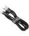 Кабел Baseus - Cafule, USB-A/Lightning, 1 m, сив/черен - 1t