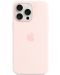 Калъф Apple - Silicone MagSafe, iPhone 15 Pro Max, Light Pink - 3t