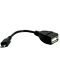 Кабел VCom - CU226, OTG, USB-A/Micro USB, 0.2 m, черен - 1t