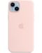Калъф Apple - Silicone MagSafe, iPhone 14 Plus, Chalk Pink - 1t