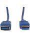 Кабел VCom - CU302, USB-A/USB-A, 1.5 m, син - 3t