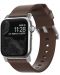 Каишка Nomad - Leather, Apple Watch 1-8/Ultra/SE, кафява/сива - 1t