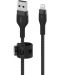 Кабел Belkin - Boost Charge, USB-A/Lightning, Braided silicone, 3 m, черен - 1t