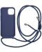 Калъф Mobile Origin - Lanyard, iPhone 15, син - 2t