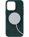 Калъф Njord - Salmon Leather MagSafe, iPhone 15 Pro Max, зелен - 4t