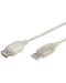 Удължителен кабел Vivanco - 26794, USB-A/USB-A, 3 m, прозрачен - 1t