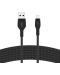 Кабел Belkin - Boost Charge, USB-A/Lightning, Braided silicone, 3 m, черен - 4t