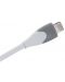 Кабел Energizer - C610LGWH, USB-A/Lightning, 1.2 m, бял/сив - 5t