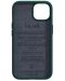 Калъф Njord - Salmon Leather MagSafe, iPhone 14 Plus, зелен - 2t